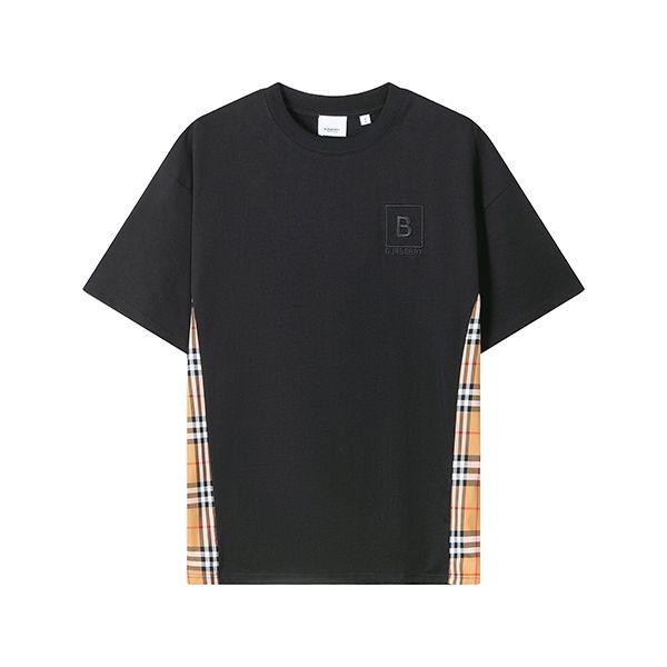バーバリー★ヴィンテージチェックディテール Tシャツ コピー Bas68253